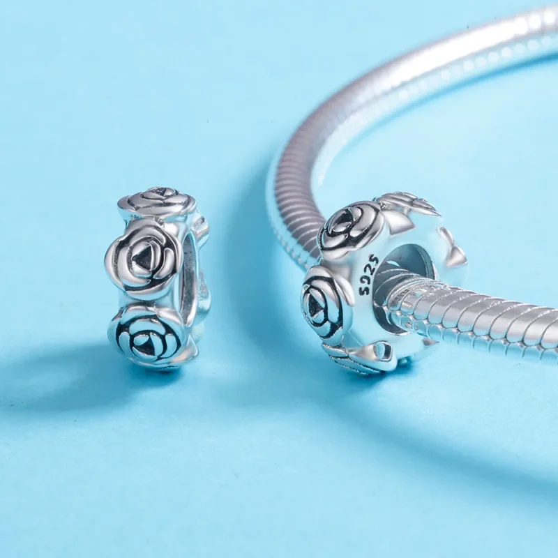 (kép) PANDORA típusú rózsakoszorú spacer charm - SCC596 - Megtekintés 5