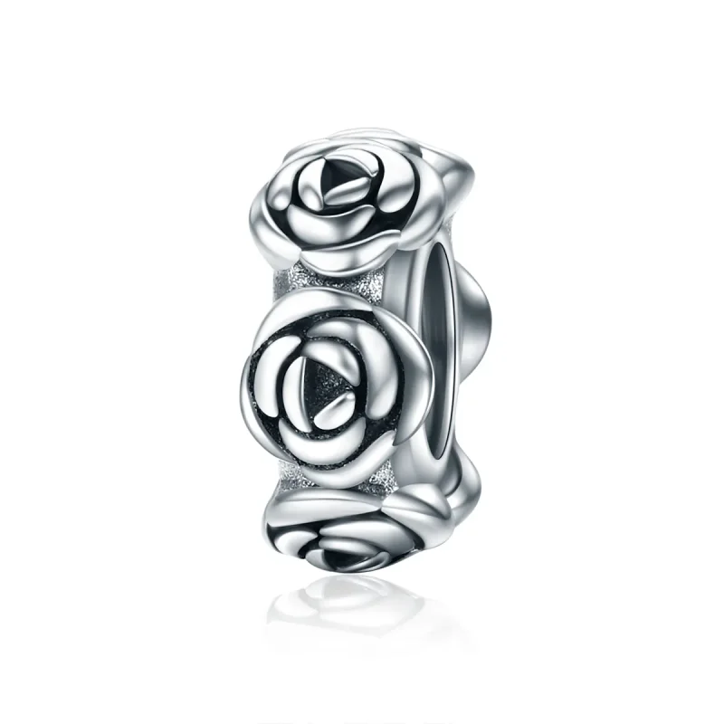 (kép) PANDORA típusú rózsakoszorú spacer charm - SCC596