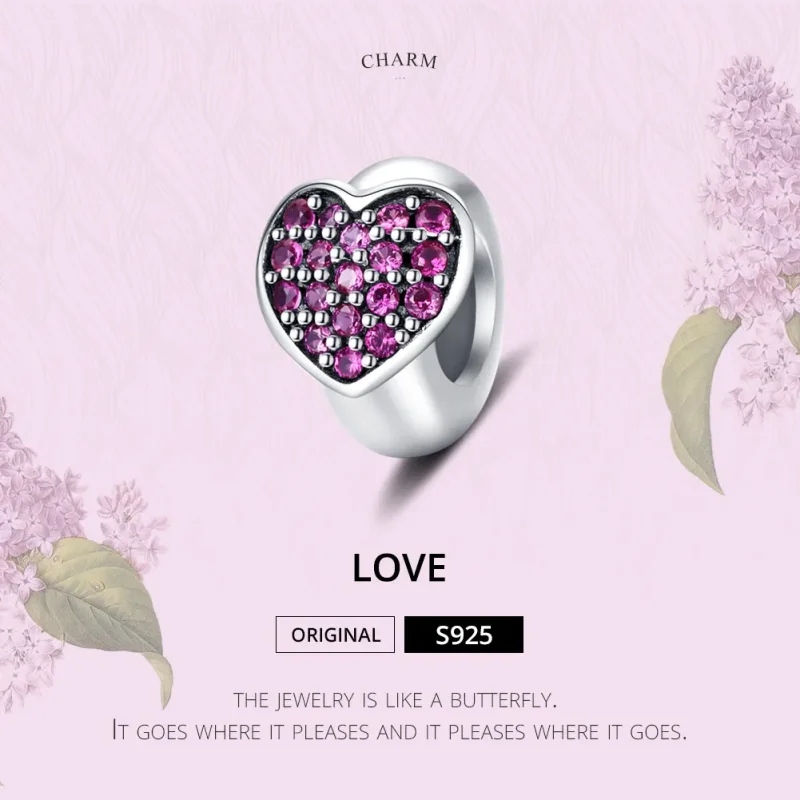 (kép) PANDORA típusú szeretet spacer charm - SCC1336 - Megtekintés 6