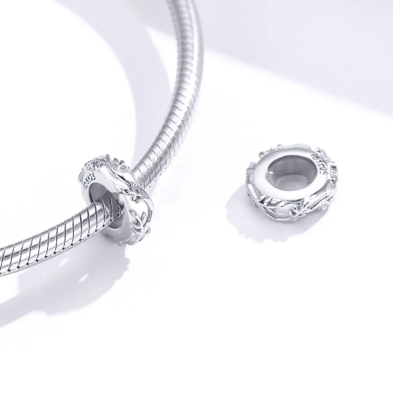 (kép) PANDORA típusú szőlőlevél spacer charm - BSC142 - Megtekintés 4