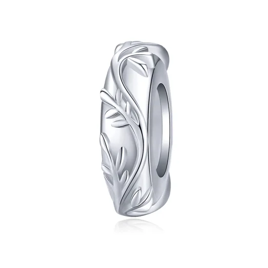 (kép) PANDORA típusú szőlőlevél spacer charm - BSC142