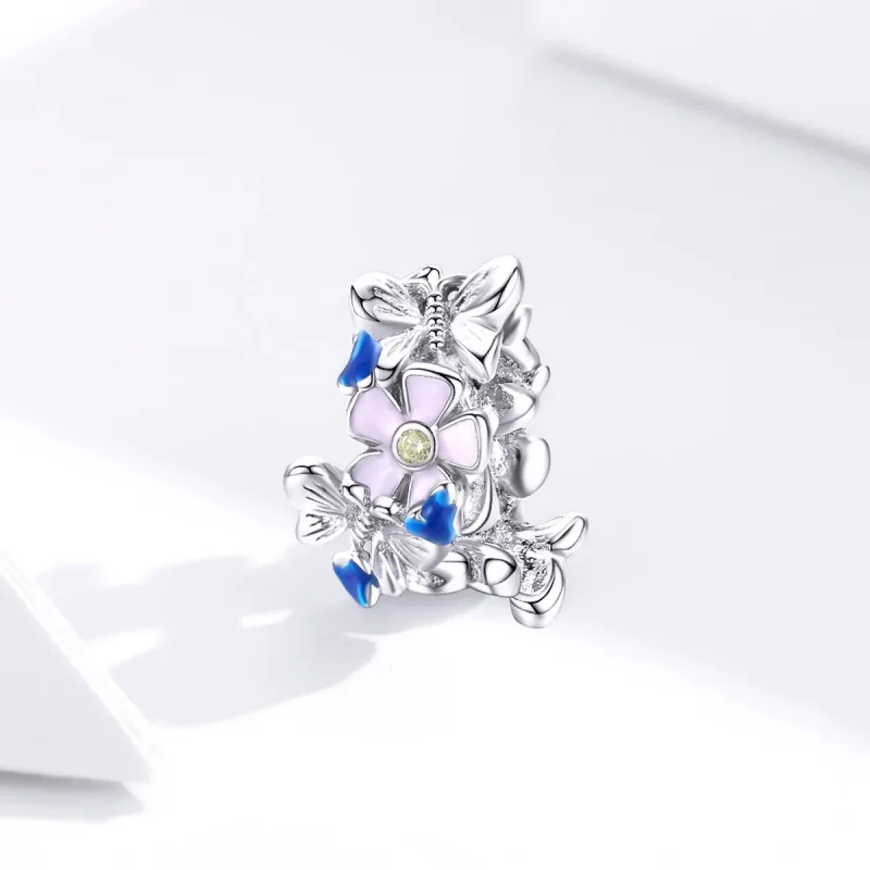 (kép) PANDORA típusú színes kert spacer charm - BSC288 - Megtekintés 3