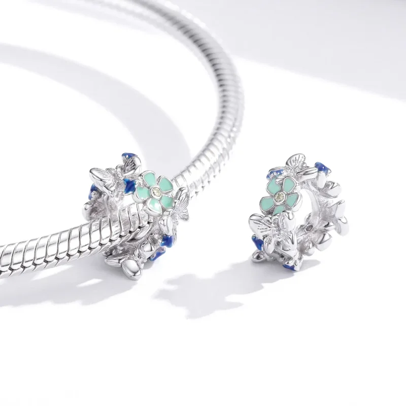 (kép) PANDORA típusú színes kert spacer charm - BSC288 - Megtekintés 4