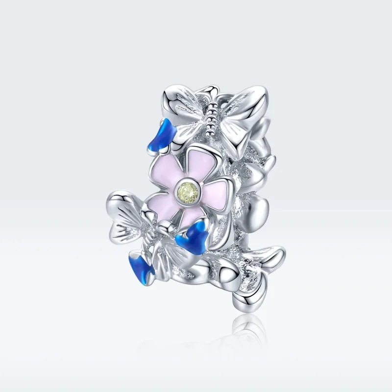 (kép) PANDORA típusú színes kert spacer charm - BSC288 - Megtekintés 5