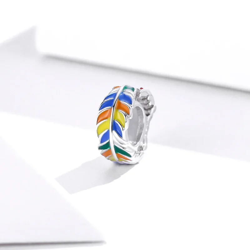 (kép) PANDORA típusú színes toll spacer charm - BSC305 - Megtekintés 2