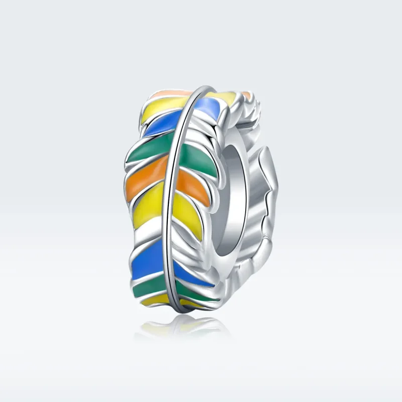 (kép) PANDORA típusú színes toll spacer charm - BSC305 - Megtekintés 5