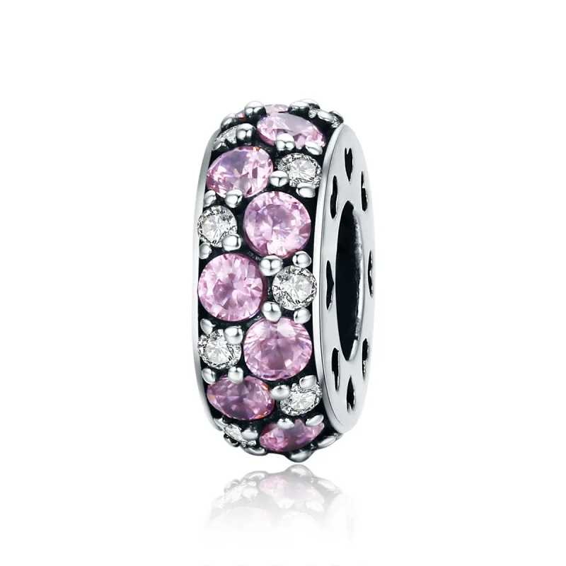 (kép) PANDORA típusú szív spacer charm - SCC635