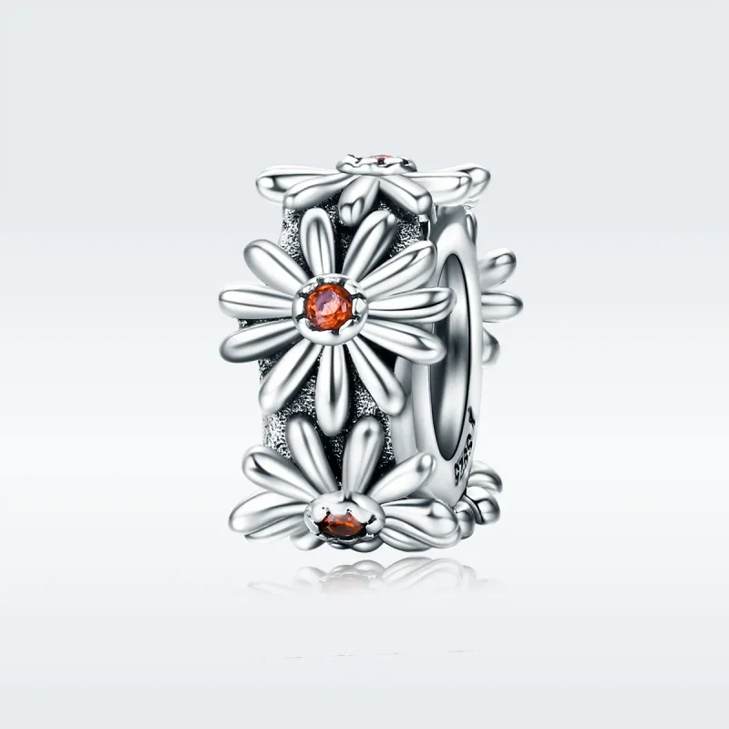 (kép) PANDORA típusú százszorszép koszorú spacer charm - SCC598 - Megtekintés 2