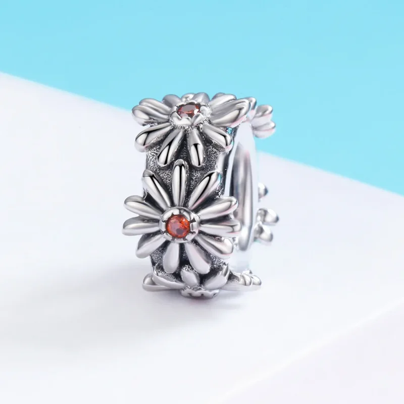 (kép) PANDORA típusú százszorszép koszorú spacer charm - SCC598 - Megtekintés 3
