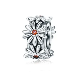 (kép) PANDORA típusú százszorszép koszorú spacer charm - SCC598