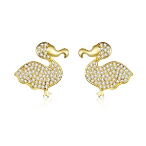PANDORA típusú Dodo madár gombfülbevalók - BSE370 (kép) PANDORA típusú Dodo madár gombfülbevalók - BSE370