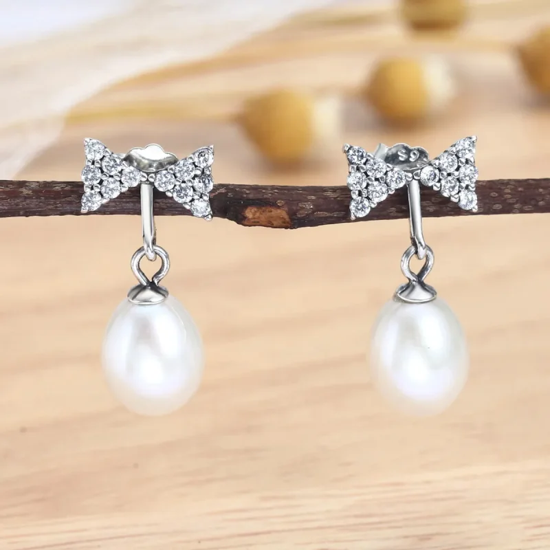 (kép) PANDORA típusú Elegáns fény gombfülbevalók - VSE101 - Megtekintés 3