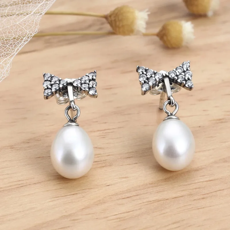 (kép) PANDORA típusú Elegáns fény gombfülbevalók - VSE101 - Megtekintés 4
