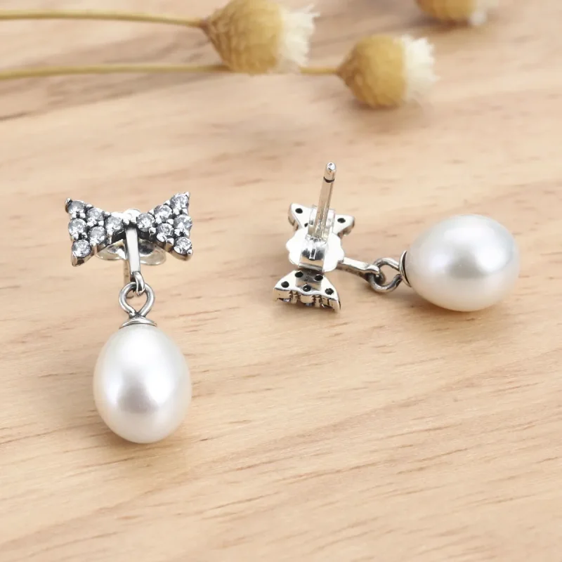 (kép) PANDORA típusú Elegáns fény gombfülbevalók - VSE101 - Megtekintés 5