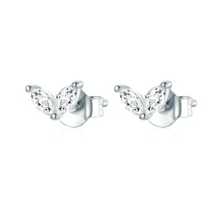 PANDORA típusú Finom pillangó gombfülbevalók - SCE1240-A (kép) PANDORA típusú Finom pillangó gombfülbevalók - SCE1240-A