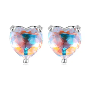 PANDORA típusú Love Symphony Glass gombfülbevalók - BSE713 (kép) PANDORA típusú Love Symphony Glass gombfülbevalók - BSE713