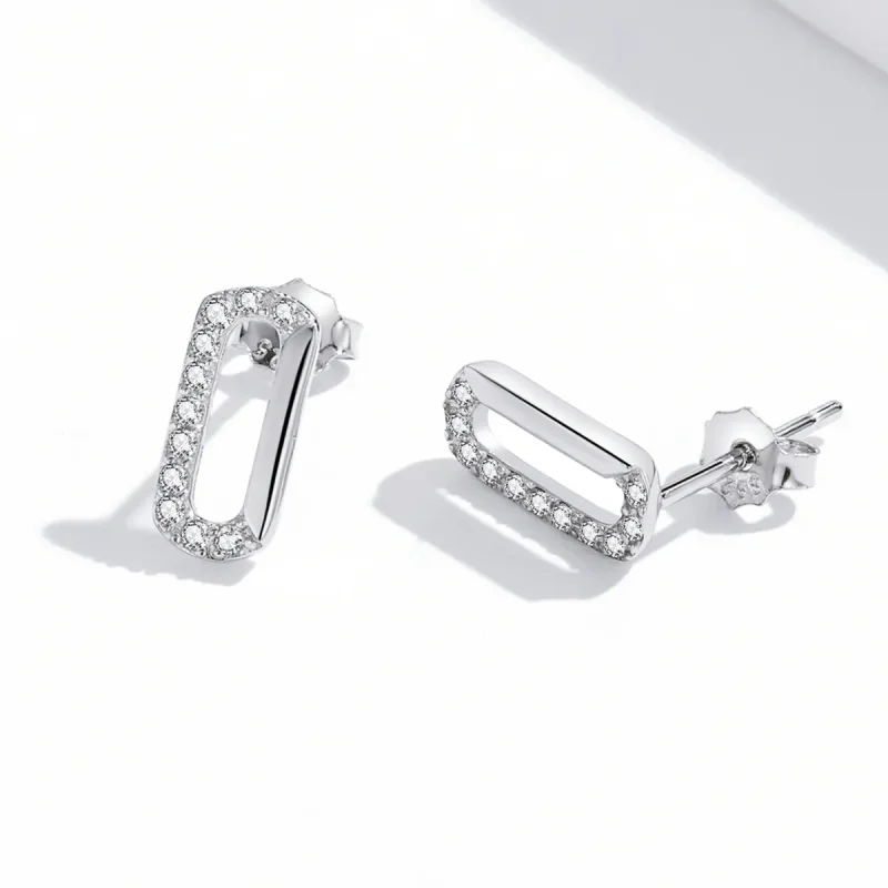 (kép) PANDORA típusú Mini gemkapocs gombfülbevalók - SCE1330 - Megtekintés 3