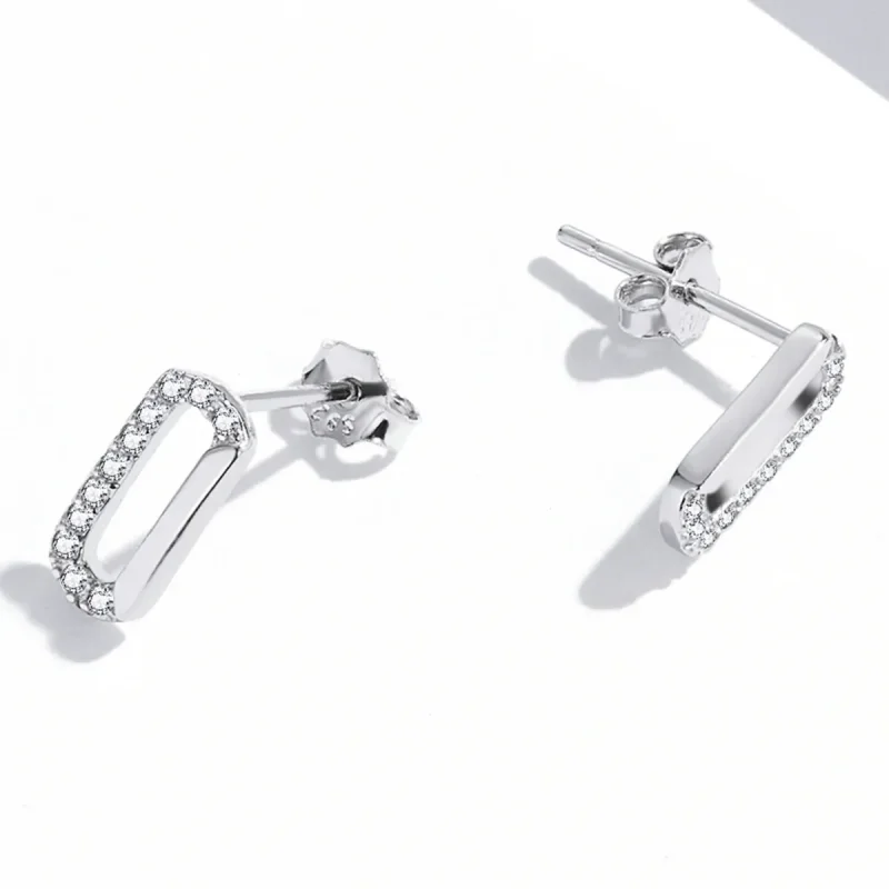 (kép) PANDORA típusú Mini gemkapocs gombfülbevalók - SCE1330 - Megtekintés 4