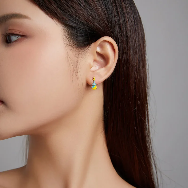 (kép) PANDORA típusú Mini gitár gombfülbevalók - SCE1217 - Megtekintés 5