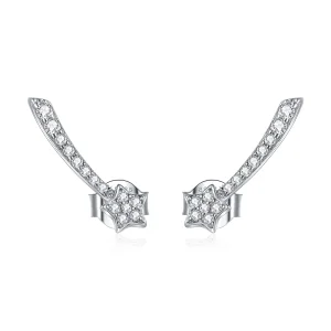 PANDORA típusú Ragyogó meteor gombfülbevalók - BSE486 (kép) PANDORA típusú Ragyogó meteor gombfülbevalók - BSE486