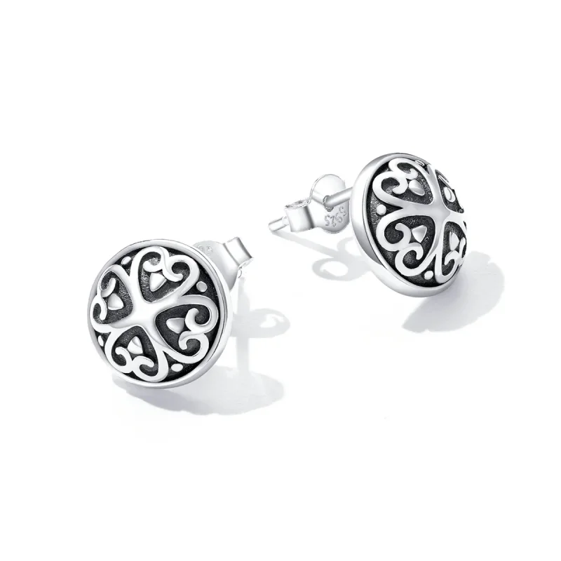 (kép) PANDORA típusú Retro minta gombfülbevalók - SCE1396 - Megtekintés 3