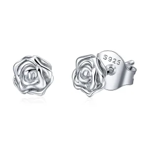 (kép) PANDORA típusú Rose történet gombfülbevalók - BSE012