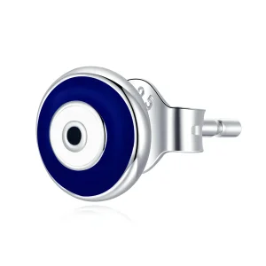 PANDORA típusú Őrző szem gombfülbevalók - SCE1207-BU (kép) PANDORA típusú Őrző szem gombfülbevalók - SCE1207-BU