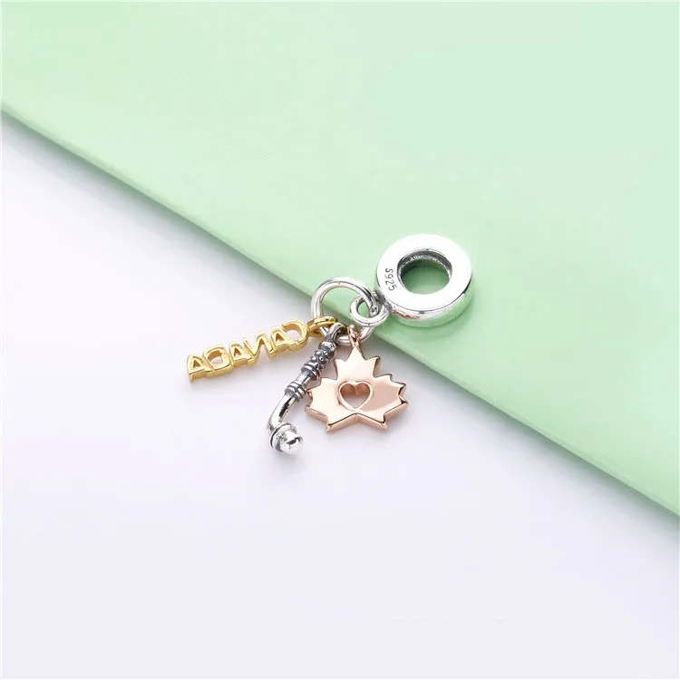 (kép) PANDORA ezüst Shine & Rose függő charm, Kanada - Megtekintés 2