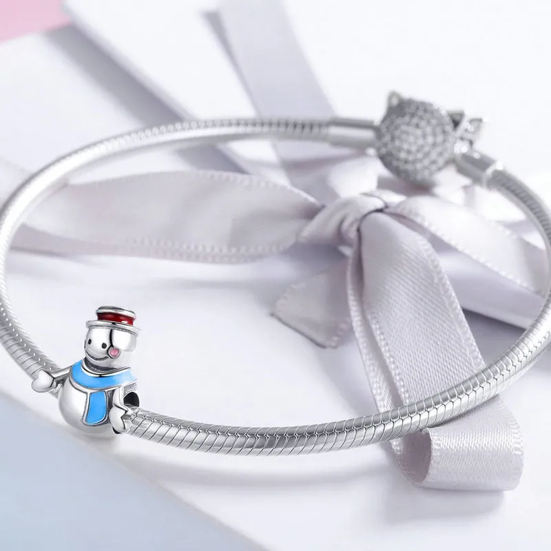 (kép) PANDORA típusú hóember charm - SCC855 - Megtekintés 2