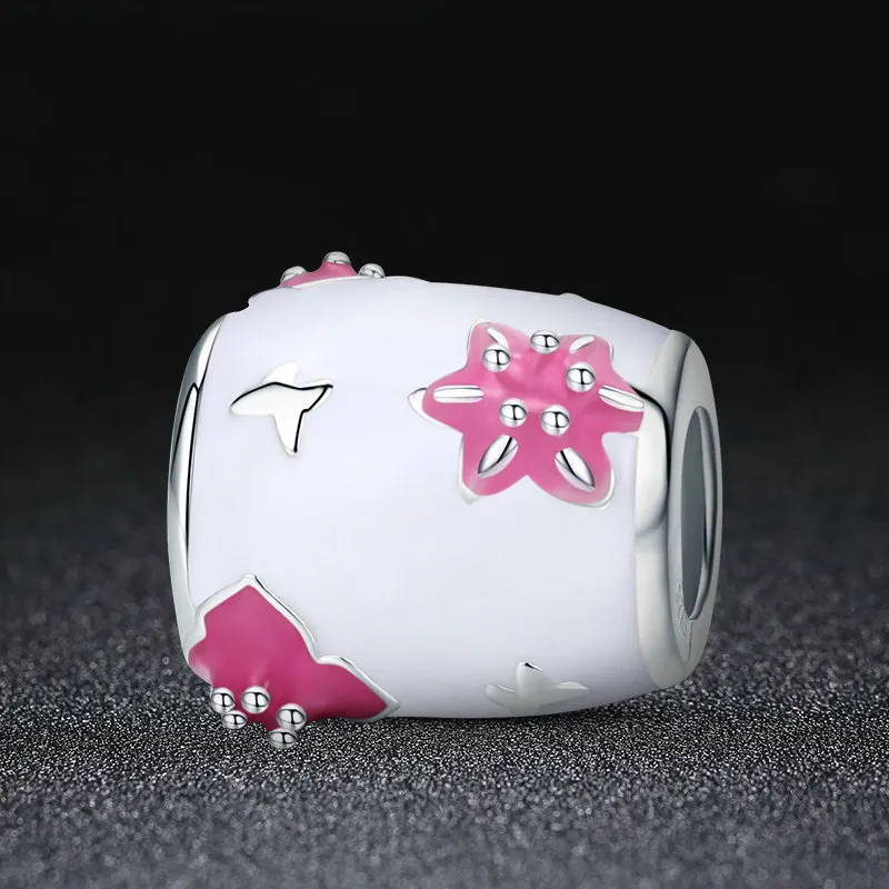 (kép) PANDORA típusú Virágok és pillangók Charm - SCC446 - Megtekintés 2