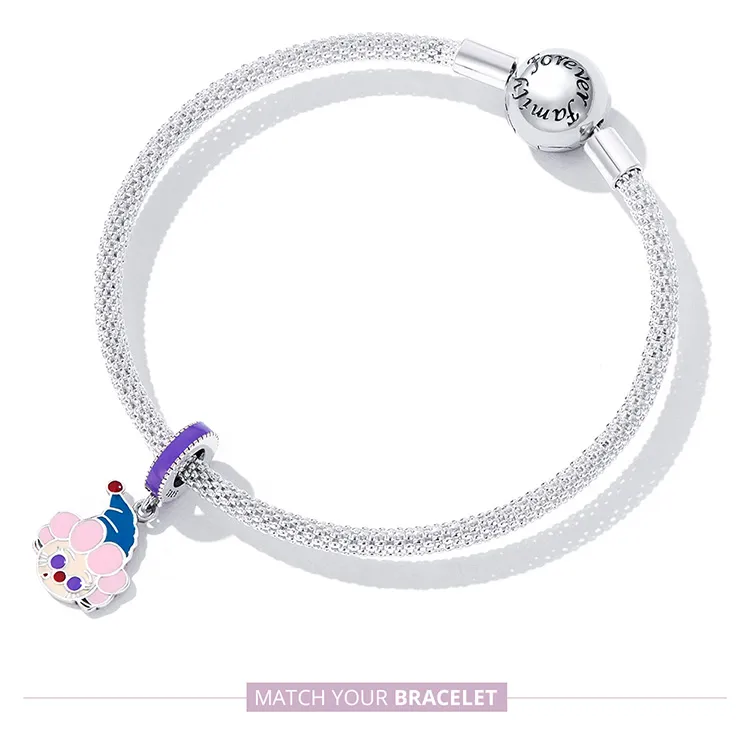 (kép) PANDORA típusú Aranyos bohóc függő charm - SCC2236 - Megtekintés 8